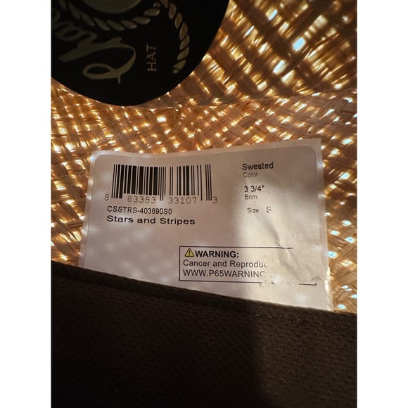 Charlie 1 Horse Stars and Stripes Fashion Hat Sz Small NWT Western USA Cowboy - Picture 16 of 16